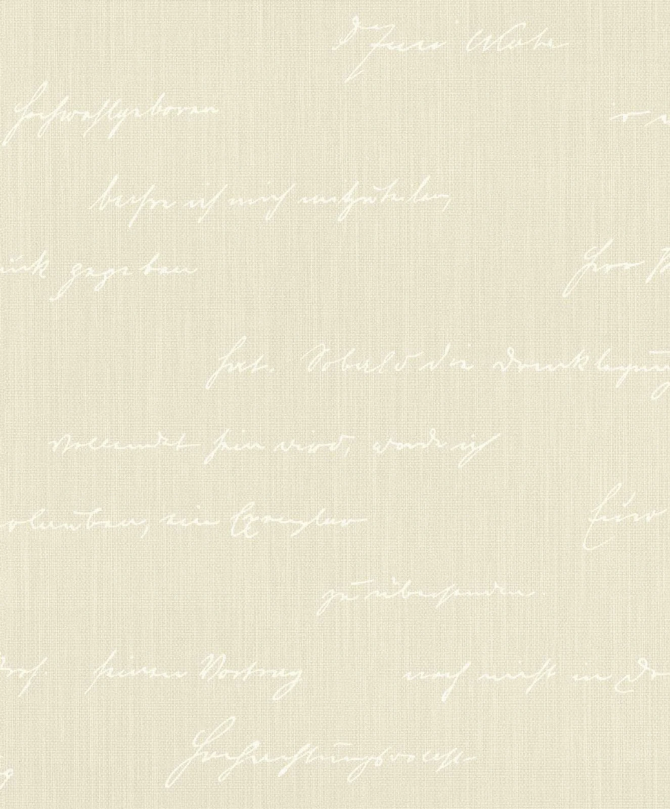 BARBARA Home Tapete Schrift Beige Weiß 522167