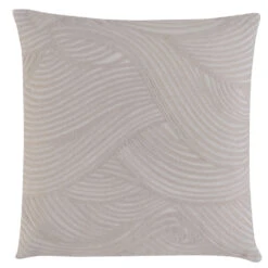 BARBARA Home Collection Kissenbezug Wellen Creme 50x50