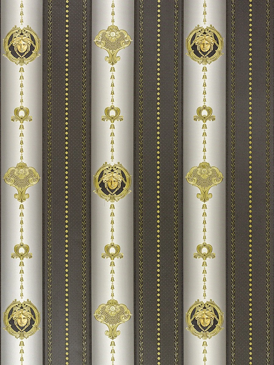 A.S. Creation Tapete Satin Medusa Gestreift Glanz Schwarz 6552-71 – Bild 2