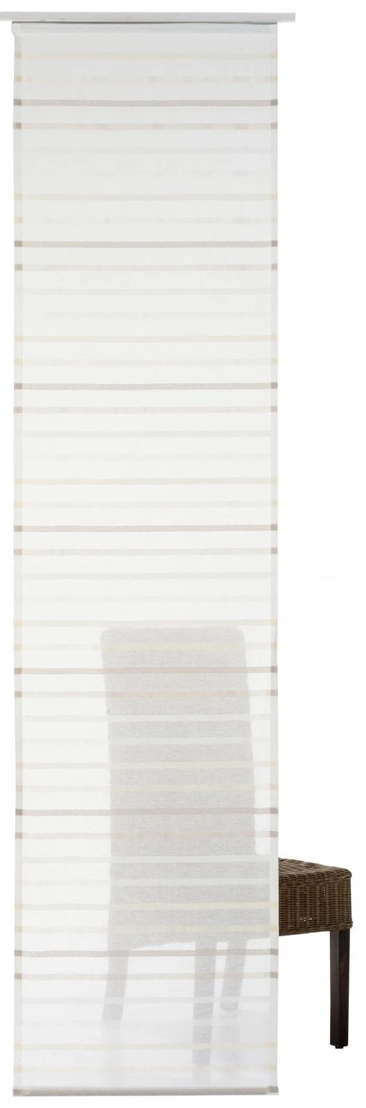 Flächenvorhang 60x245 Cm Streifen Beige 196257 – Bild 2