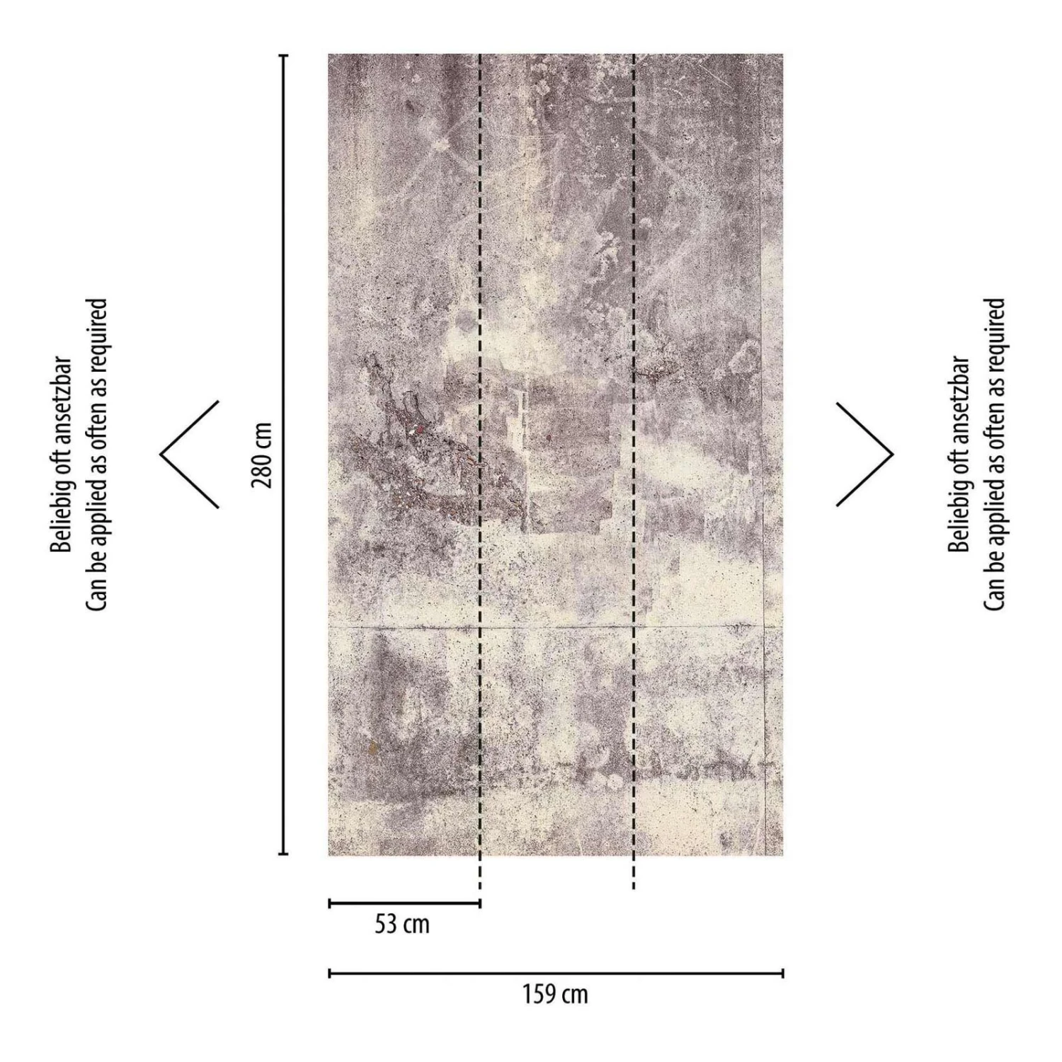 A.S. Creation Fototapeten Mauer Beton Putz Grau Braun Vlies 38339-1 – Bild 3