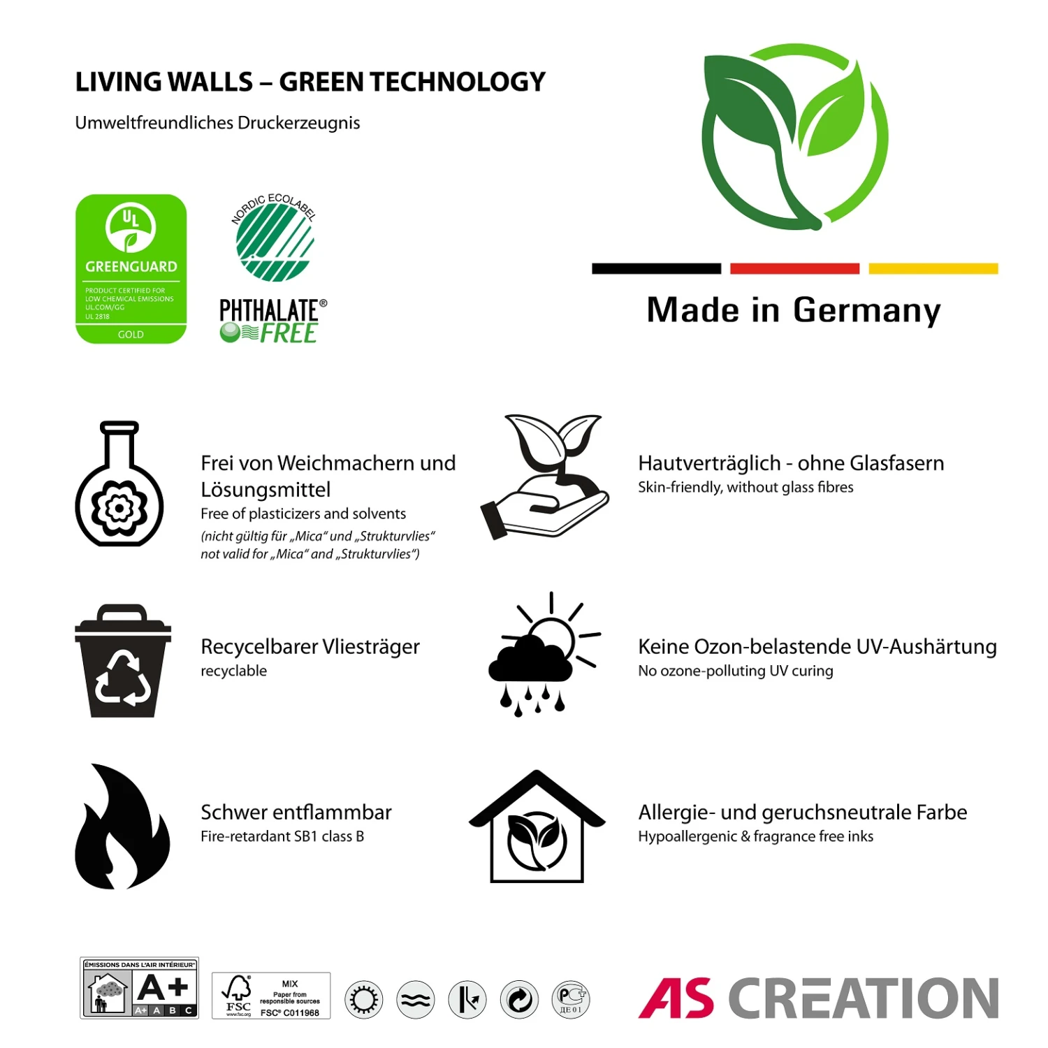 A.S. Creation Fototapeten Mauer Beton Putz Grau Braun Vlies 38339-1 – Bild 4