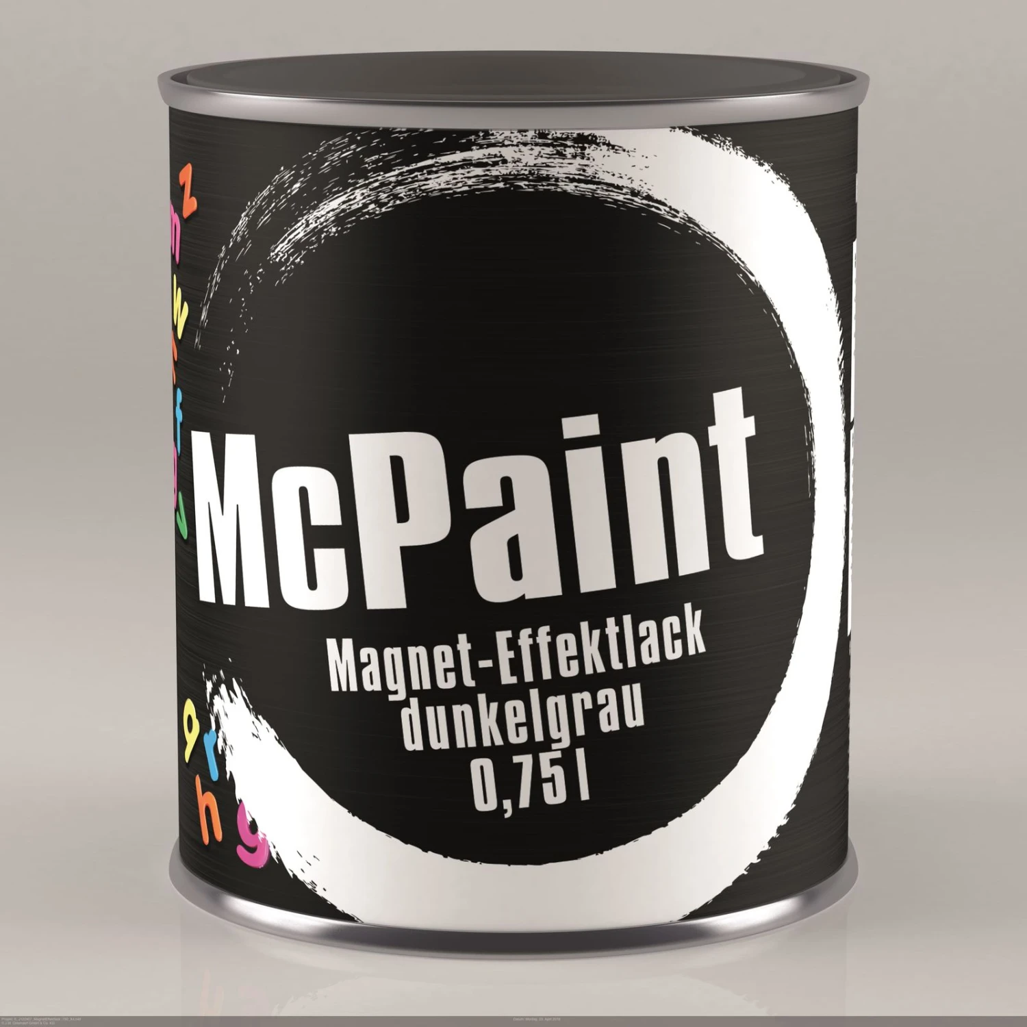 McPaint Magnetfarbe Effektlack Seidenmatt 750ml