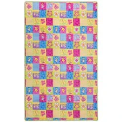 Patchwork 133x180cm Kinderteppich Spielteppich Bunt