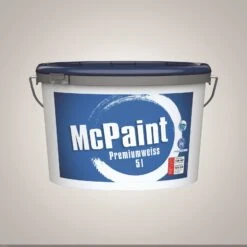 Premium Innenwandfarbe Wand+Decke Weiß McPaint 5l
