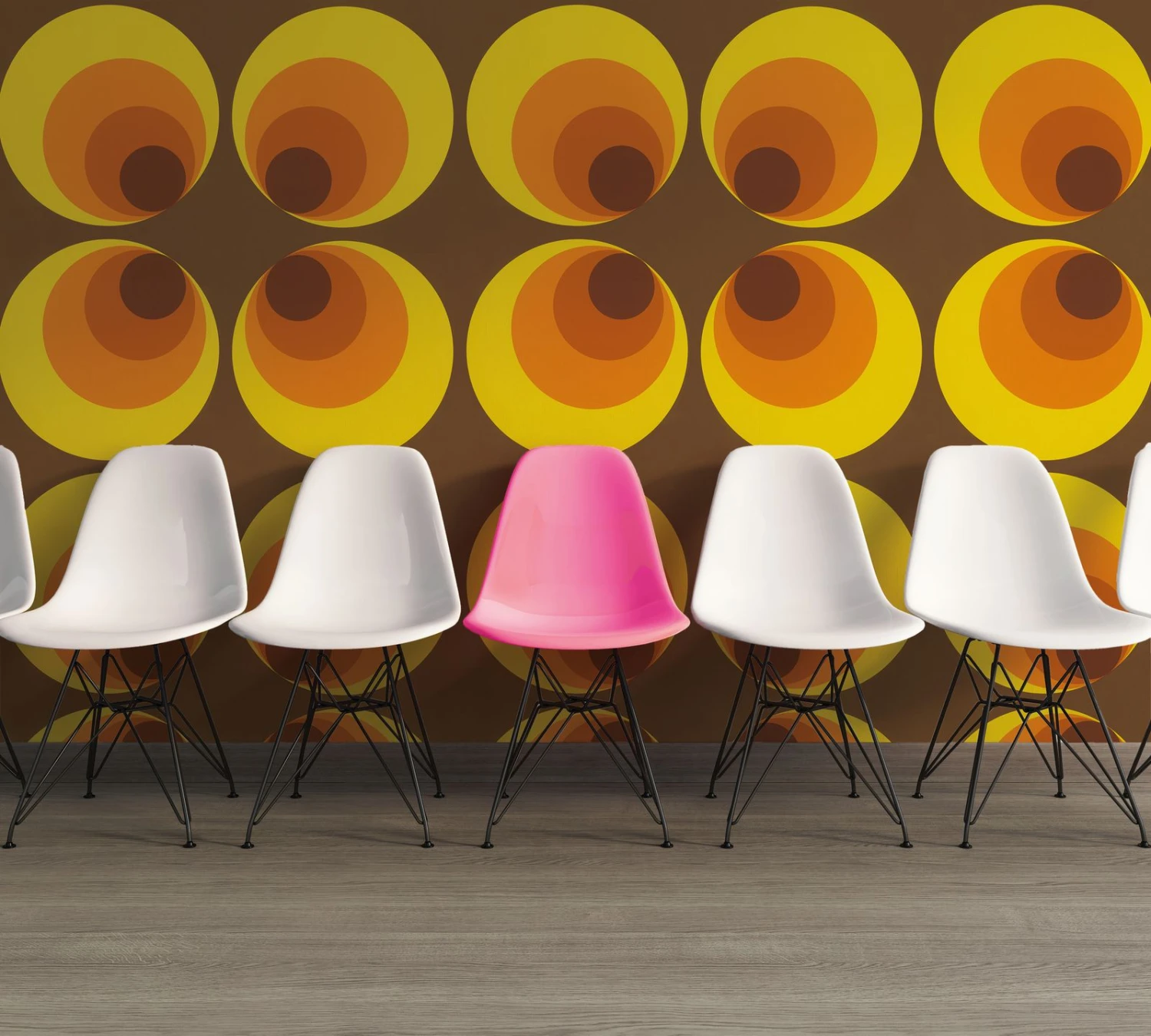 A.S. Creation Tapete AS Kreise BRAUN ROT ORANGE 7013-12 Retro – Bild 3