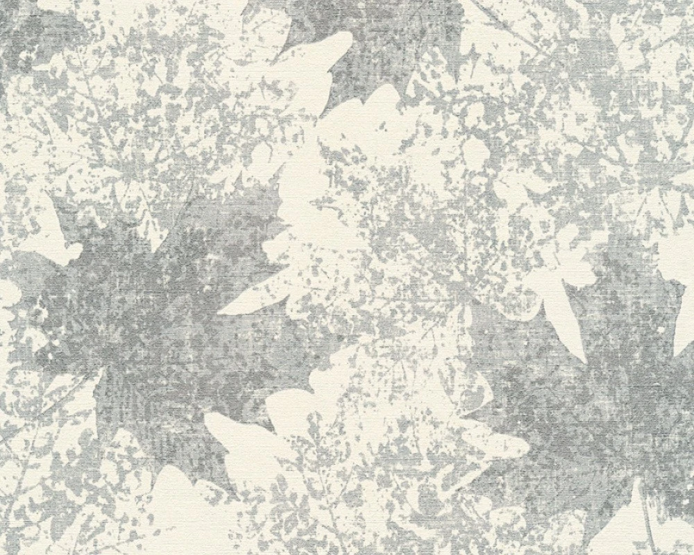 A.S. Creation Tapete Vlies Ahorn Blatt AS Creation Creme Silber 32264-5