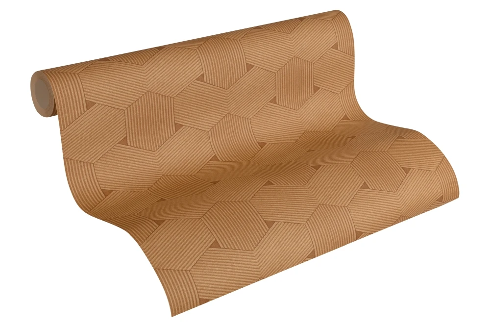 Vliestapete Waben-Optik Lutèce Braun 32659-6 – Bild 4