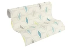 A.S. Creation Tapete Retro Rauten AS Creation Cremeweiß Grau 30476-1