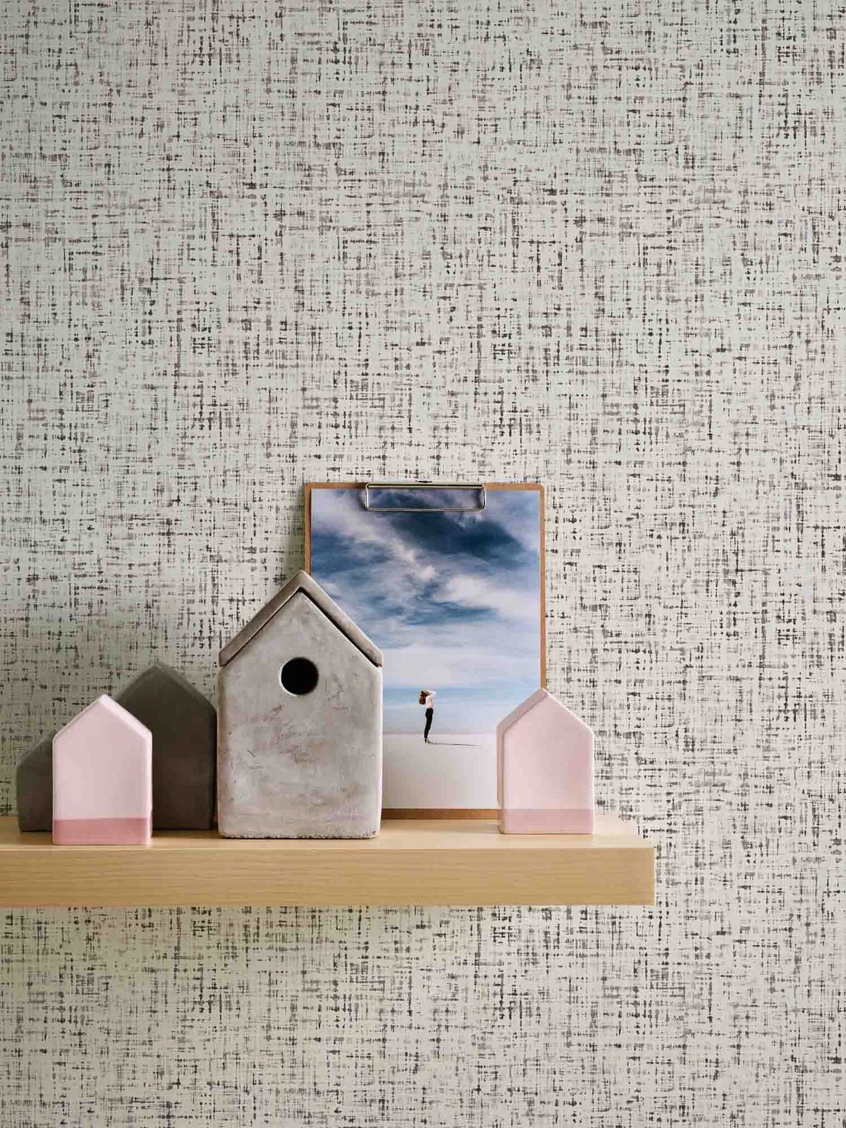 A.S. Creation Tapete Vlies 37524-1 Textur Weiß Schwarz Grau – Bild 4