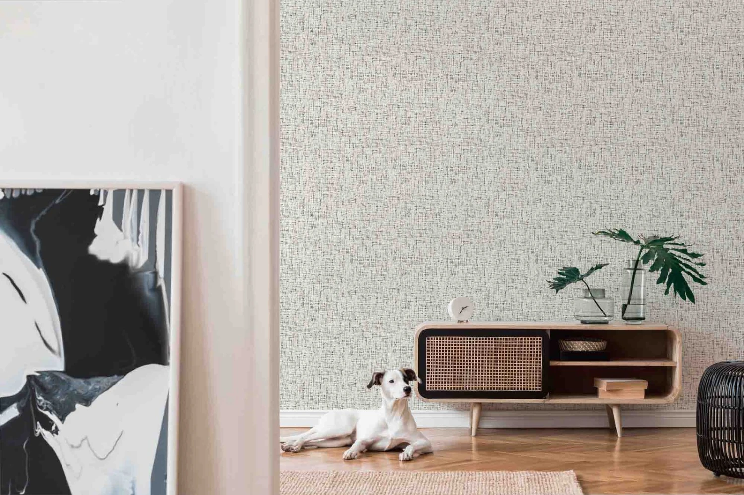 A.S. Creation Tapete Vlies 37524-1 Textur Weiß Schwarz Grau – Bild 5