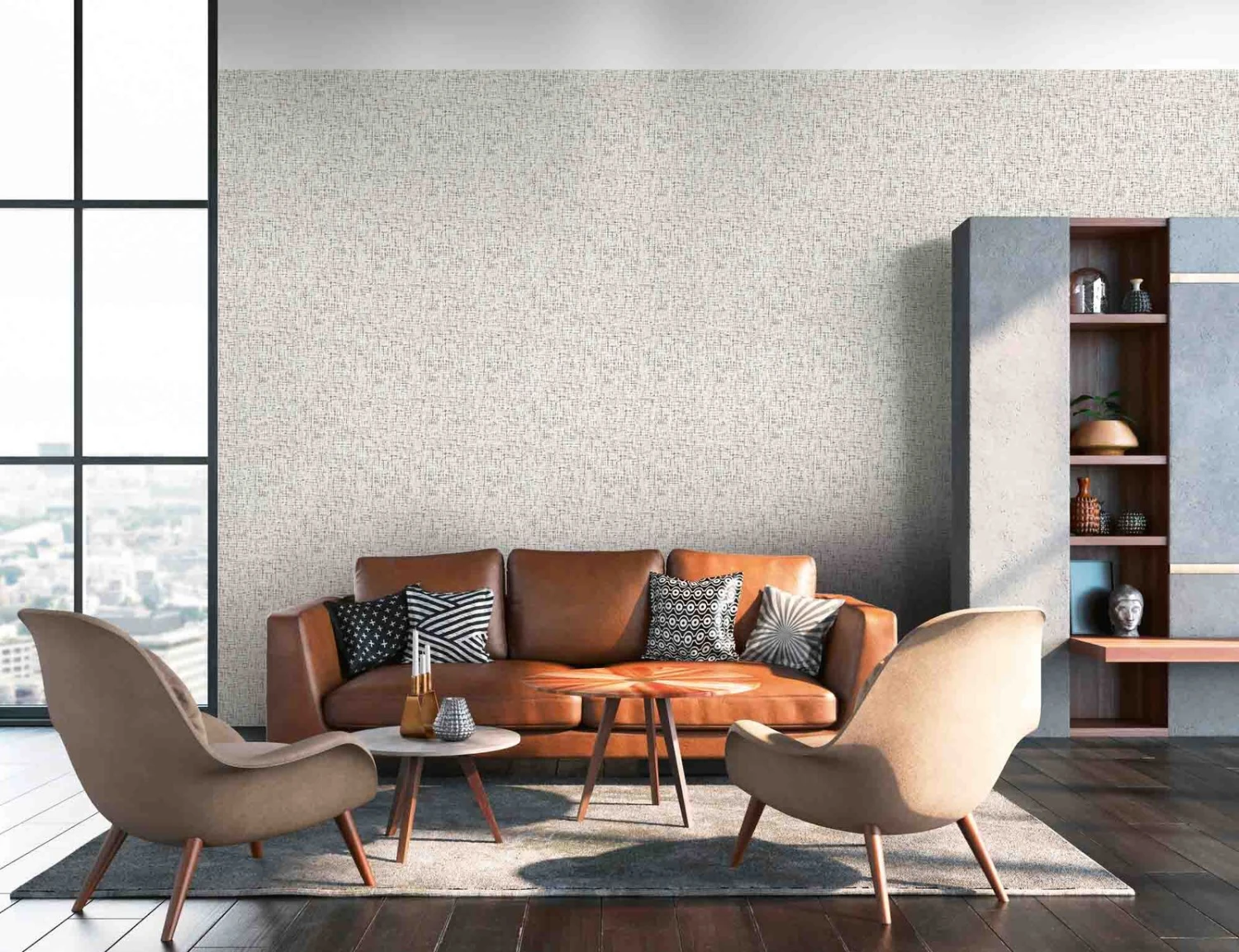 A.S. Creation Tapete Vlies 37524-1 Textur Weiß Schwarz Grau – Bild 6