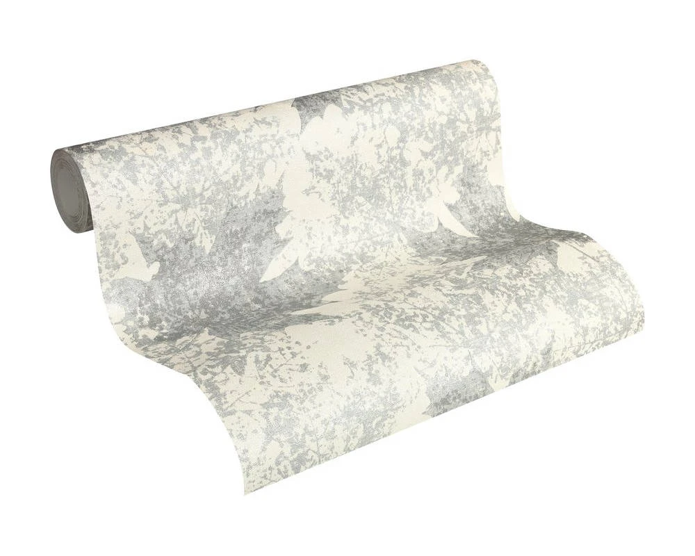 A.S. Creation Tapete Vlies Ahorn Blatt AS Creation Creme Silber 32264-5 – Bild 2