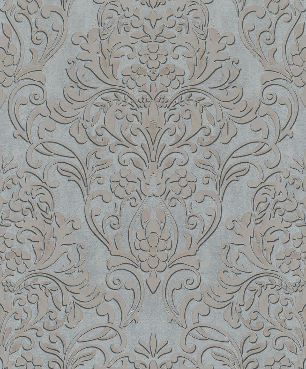 Tapete Vlies Barock Metallic Grau Gold 32605 – Bild 2