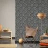 Tapete Vlies Barock Ornament Anthrazit Dunkelgrau 36716-6