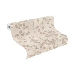 Tapete Vlies Blätterranken Taupe Braun Finca 416626