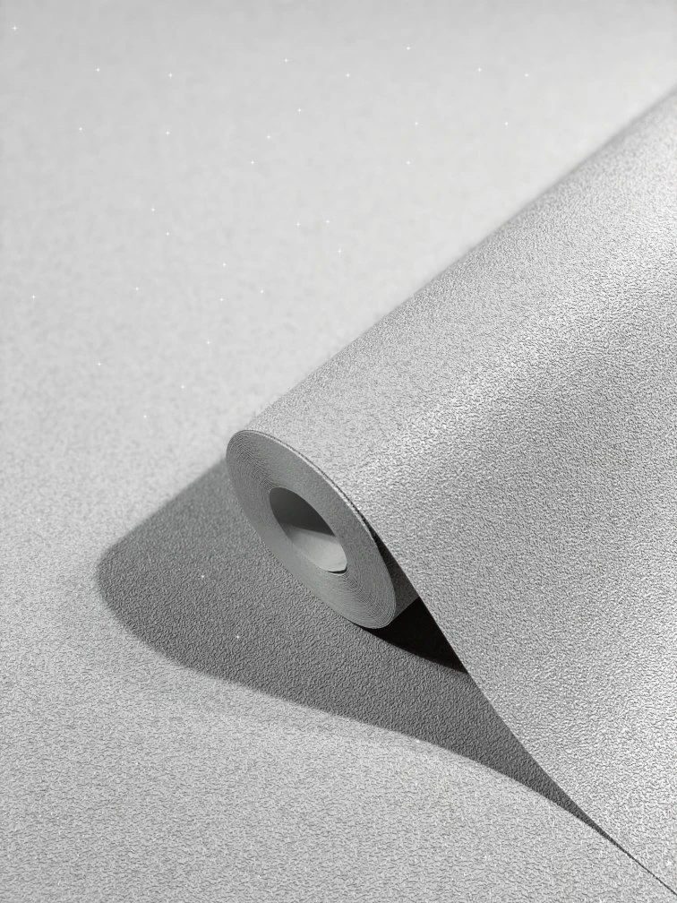 Tapete Vlies Einfarbig Glitzer Hellgrau 32731 – Bild 3