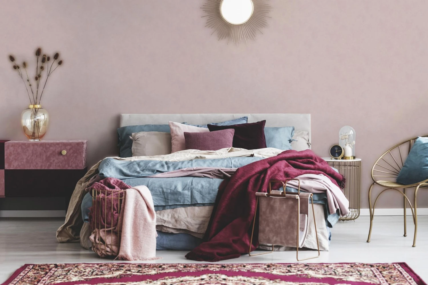 A.S. Creation Tapete Vlies Einfarbig Meliert Rosa Asian Fusion 37467-4 – Bild 4