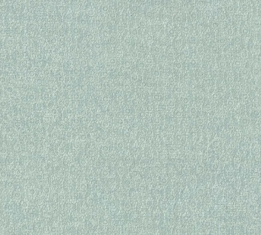 Tapete Vlies Einfarbig Struktur Glitzer Türkis 38097-6 – Bild 2