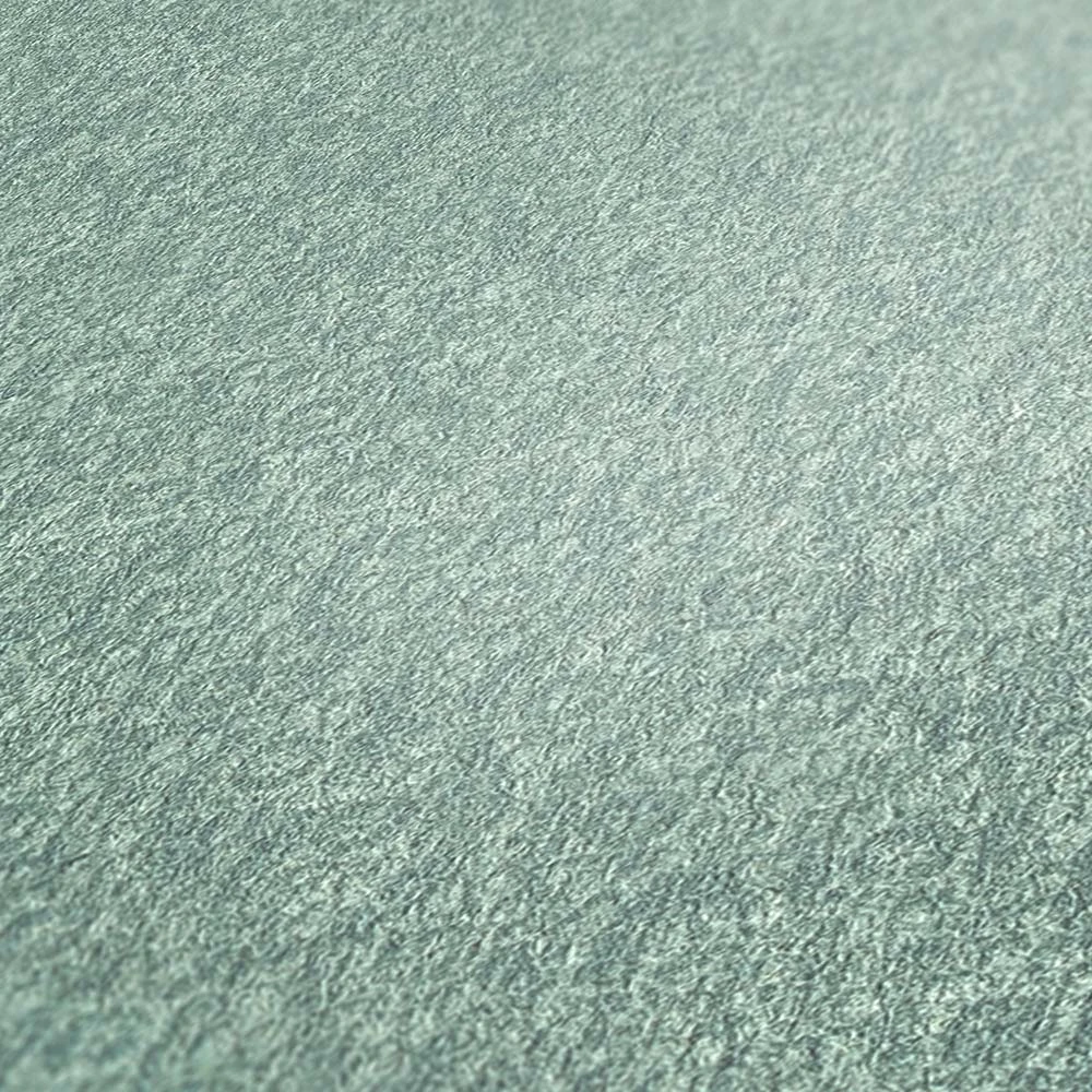 Tapete Vlies Einfarbig Struktur Glitzer Türkis 38097-6 – Bild 3