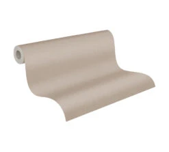 Tapete Vlies Einfarbig Struktur Beige-braun 37703-1