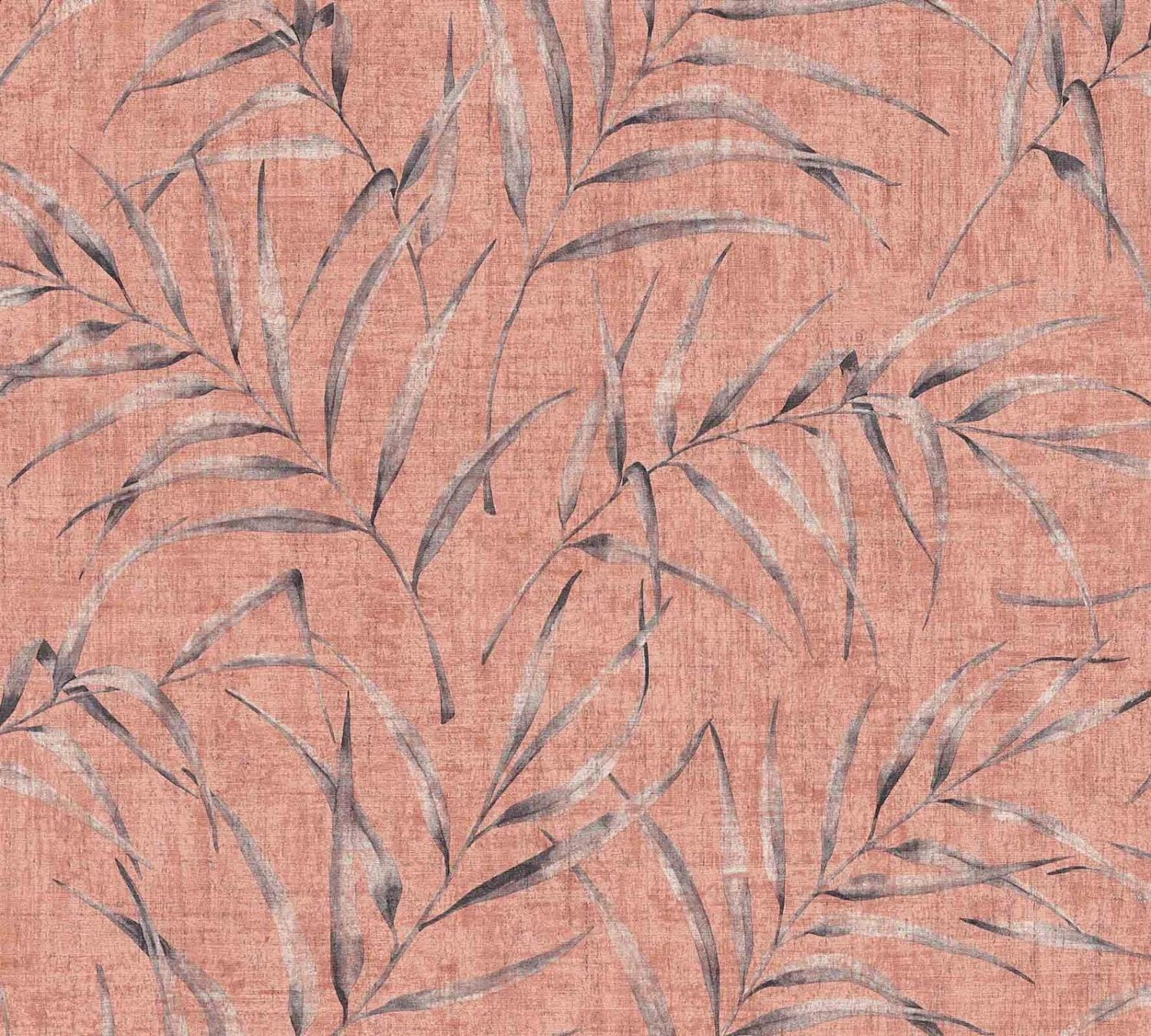 A.S. Creation Tapete Vlies Farn Blätter Lachs-rot Grau 37335-4 – Bild 2