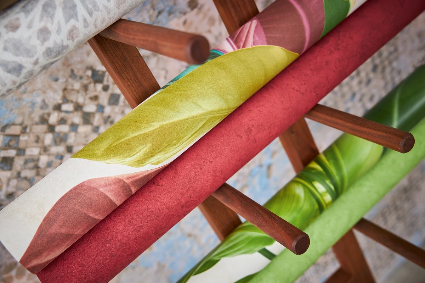 Tapete Vlies Floral Blätter Grün Creme 37862-3 – Bild 6