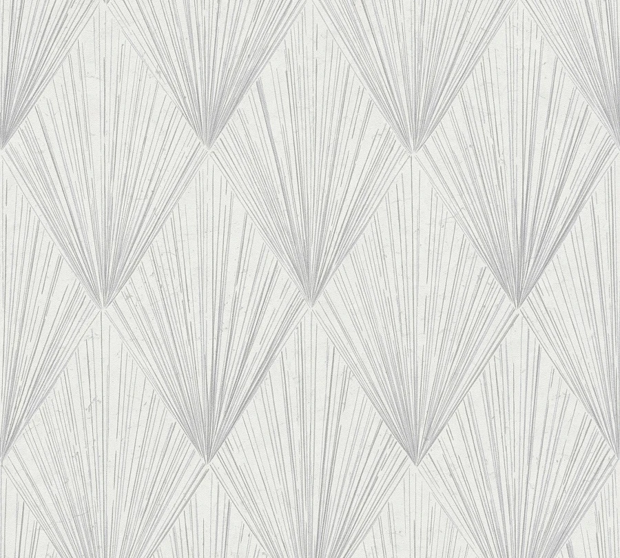 Tapete Vlies Geometrisch Grau Silber Metallic 37864-1