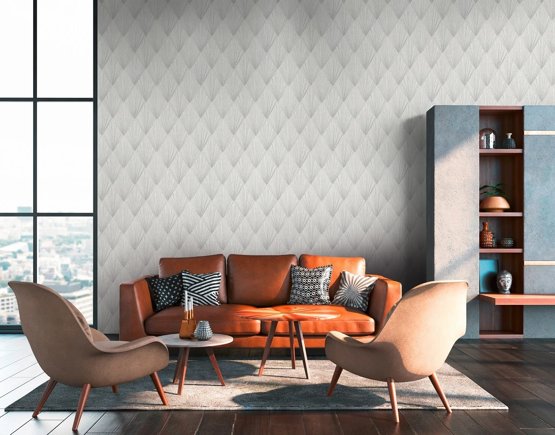 Tapete Vlies Geometrisch Grau Silber Metallic 37864-1 â Bild 4