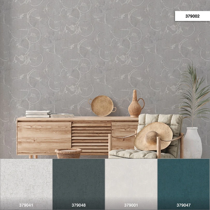 Tapete Vlies Grafisch Kreise Grau Metallic 37900-2 â Bild 5