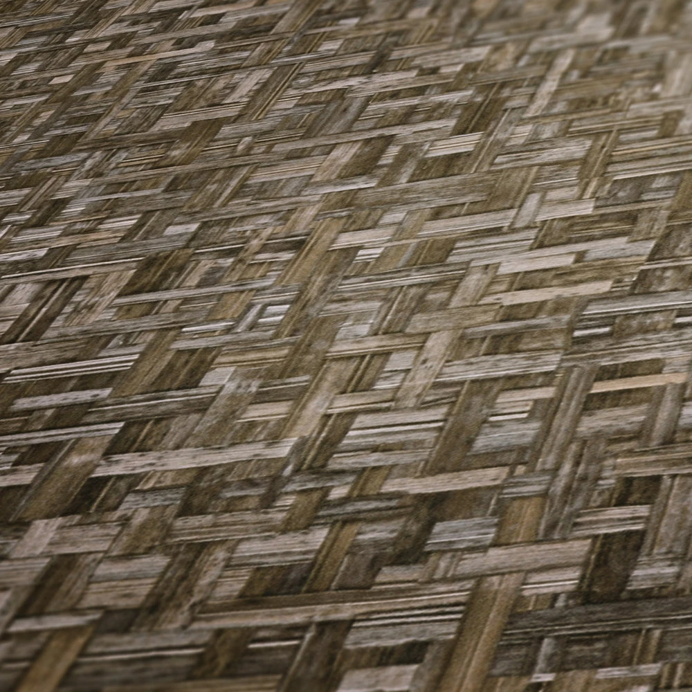 Tapete Vlies Holz-Optik Braun Jungle Chic 37706-1 – Bild 3