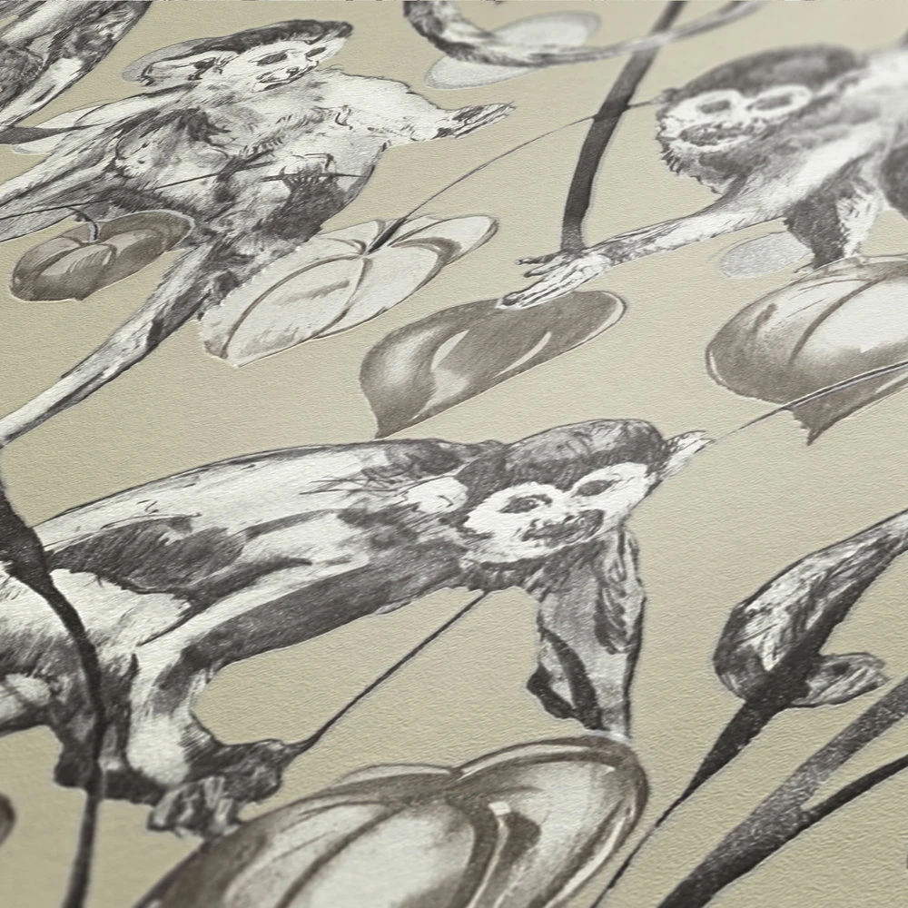 A.S. Creation Tapete Vlies Michalsky Dschungel Affen Beige 37982-3 – Bild 3