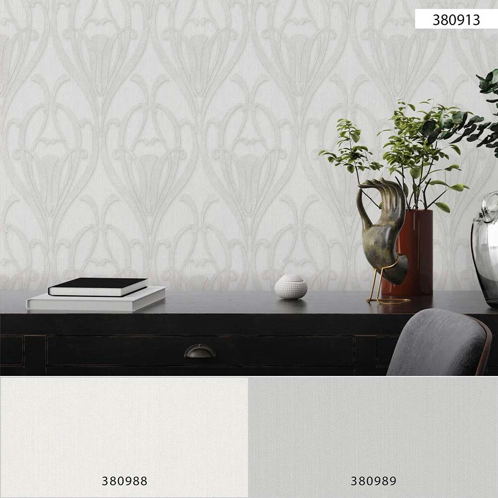 Tapete Vlies Ornamente Klassik Creme-weiß 38091-3 – Bild 5