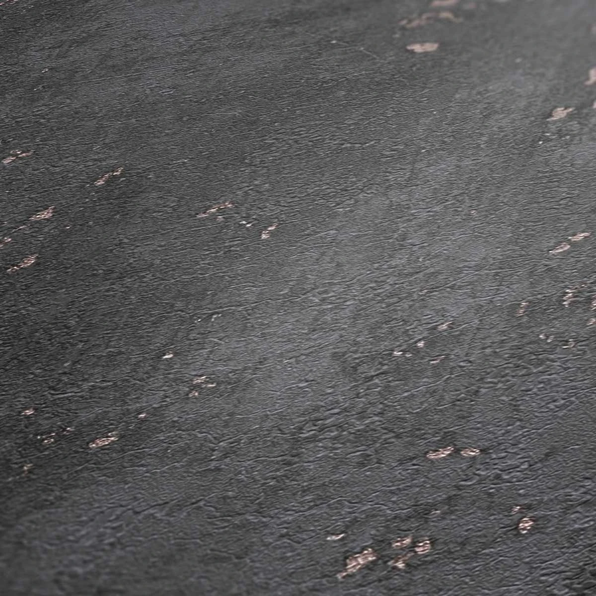 Tapete Vlies Putz-Optik Struktur Anthrazit Gold 38195-1 – Bild 3