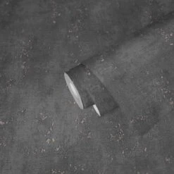 Tapete Vlies Putz-Optik Struktur Anthrazit Gold 38195-1