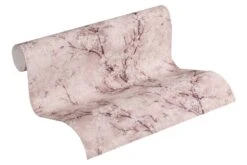 Tapete Vlies Ranken Mit Blumen Hellrosa Weiß Braun 37420-4