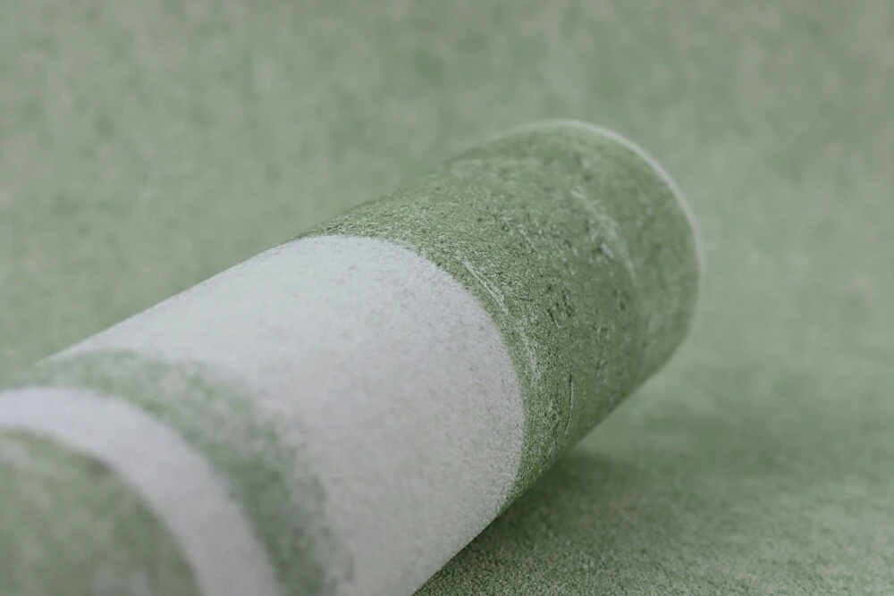 Tapete Vlies Rasch Streifen Gips Grün Weiß 617771 – Bild 4