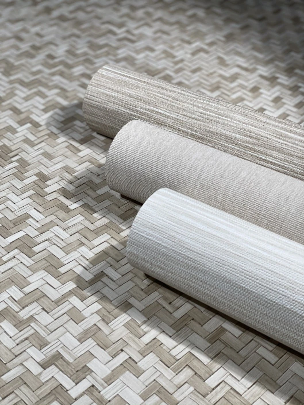 Tapete Vlies Rattan Bast Holz Beige Braun 33309 – Bild 5