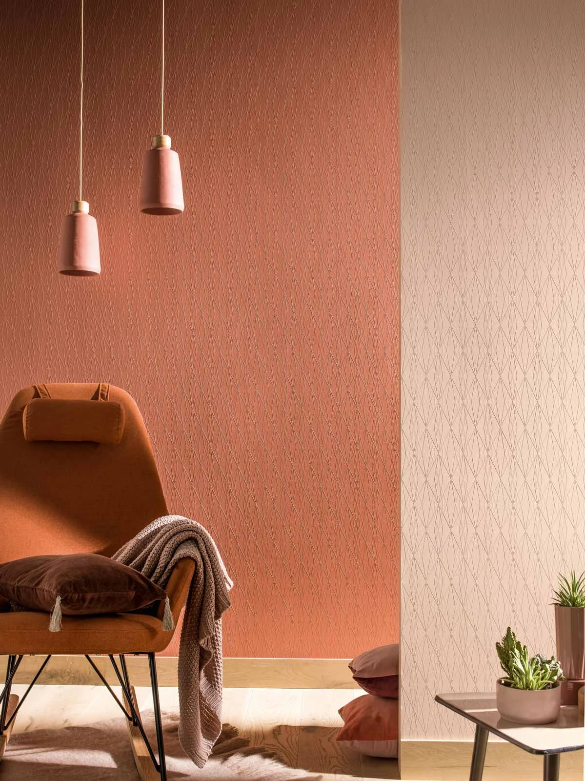 A.S. Creation Tapete Vlies Karo Grafik Hellrosa 36879-6 – Bild 3