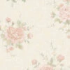 Tapete Vlies Rosen Blüten Creme-beige Rosa Glanz 30613