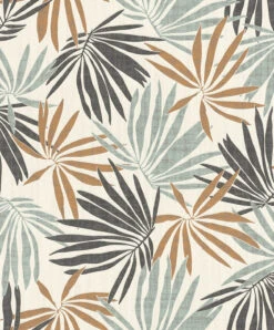 Tapete Vlies Tropisch Weiß Grün Metallic Rasch 535433