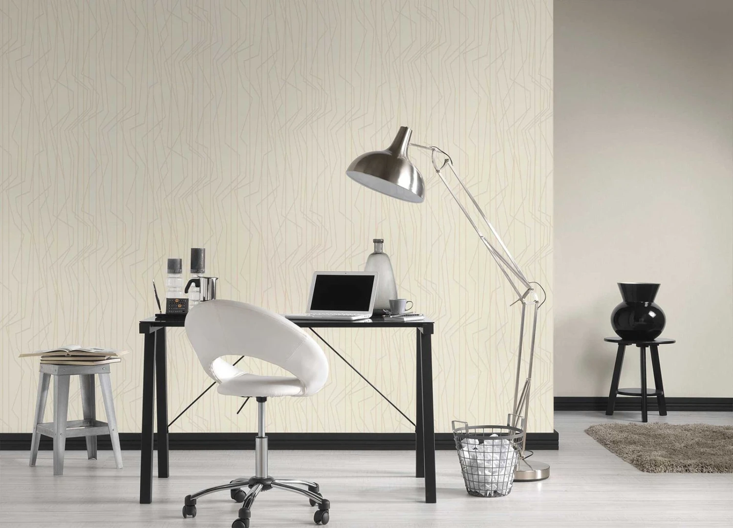 A.S. Creation Tapete Vlies Uni Textur Creme-beige 36882-6 – Bild 2