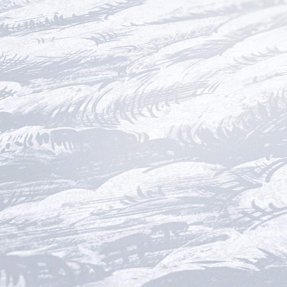 Tapete Vlies Wolken Muster Hellgrau Weiß 37705-2 – Bild 3