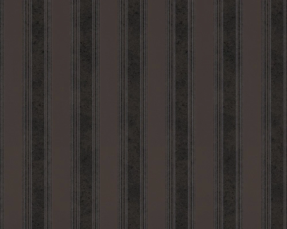 Versace Home Tapete Streifen Schwarz Braun 93589-4