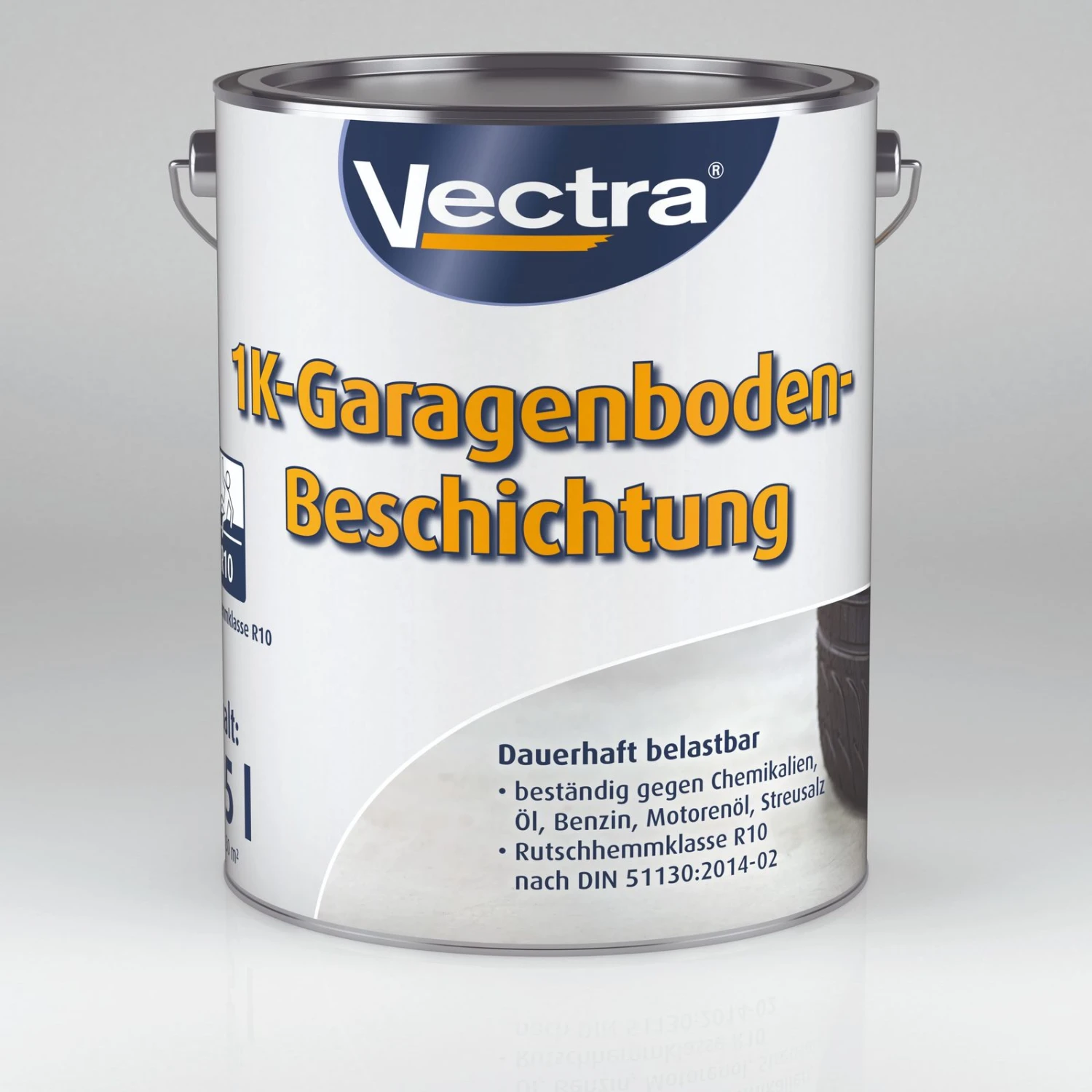 Vectra Garagenbodenfarbe Grau Seidenmatt 5l