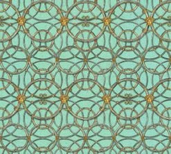 Versace Home Tapete Medusa Grün Silber Metallic 370497