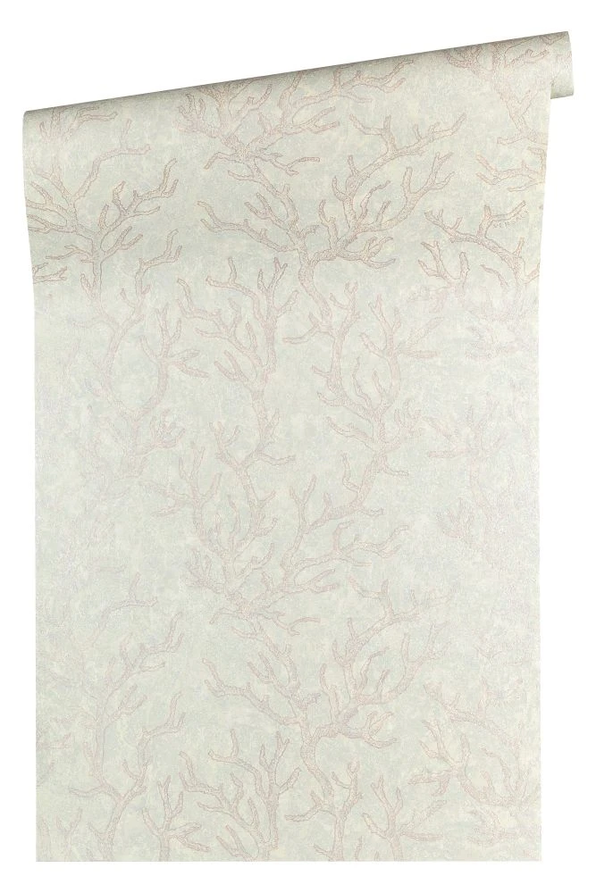 Versace Home Tapete Korallen Flieder Weiß Glanz 34497-4 – Bild 2