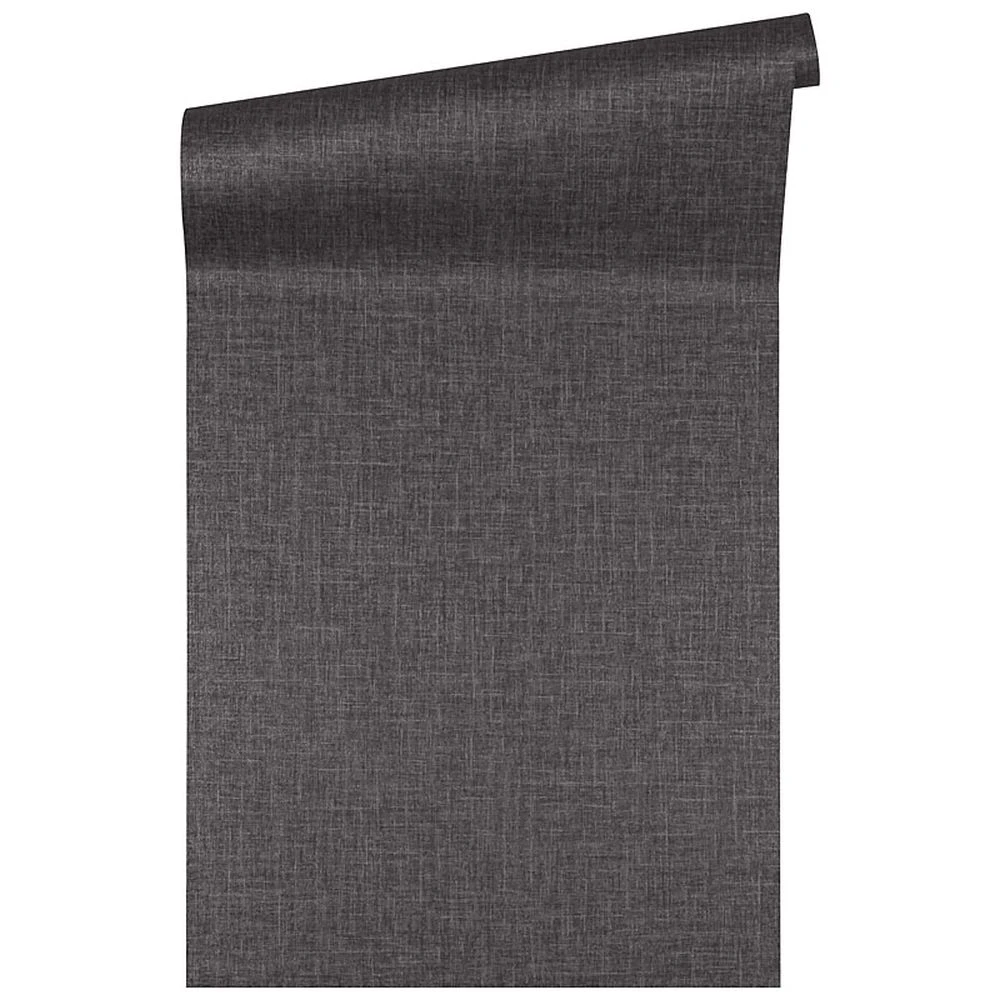 Versace Home Tapete Leinen Design Anthrazit Glanz 96233-6 – Bild 2