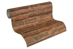 A.S. Creation Vlies Tapete Steinoptik AS Creation Rotbraun 30747-1