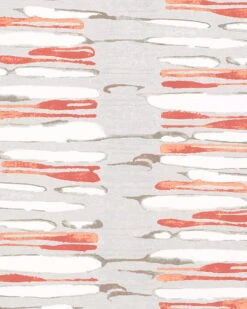 Vliestapete Abstrakt Gestreift Weiß Rot Grau 31225